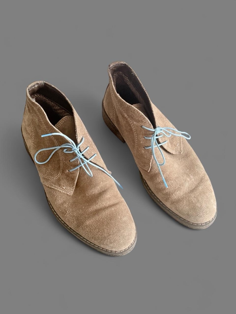 1901 Shoes Italian Suede & Fabric Shock-Absorbent Boots Size 8.5